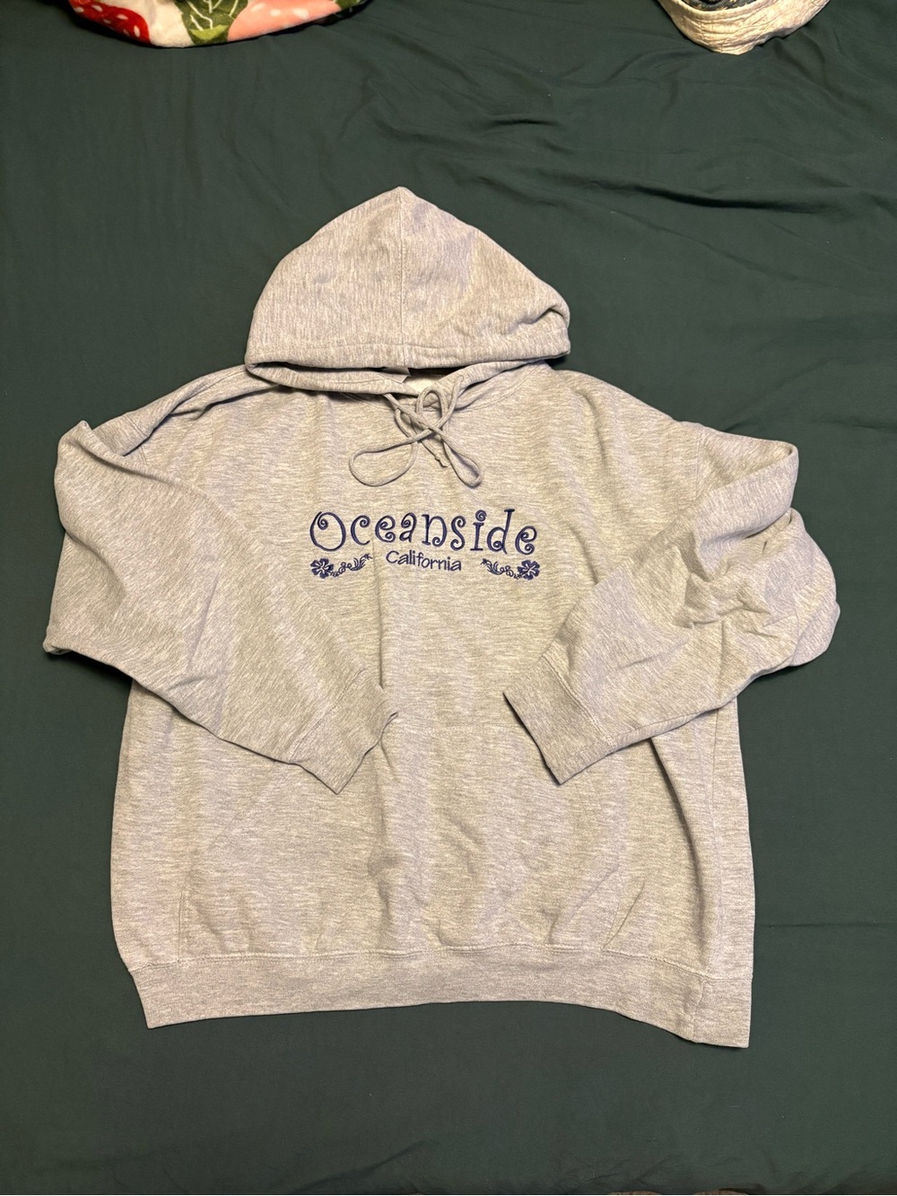 Oceanside California Gray Hoodie Sweatshirt